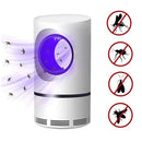 Aparelho elétrico Fly Bug, Armadilha luminosa de LED para matar mosquitos e pequenos insetos, com fonte de alimentação USB e adaptador.
